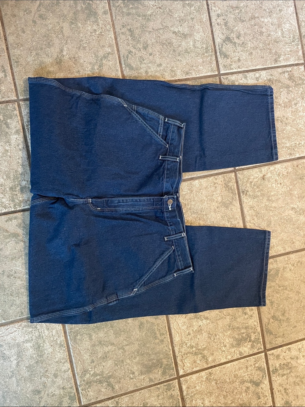 Men's Dark Blue Carhartt 40x36 Denim Jeans